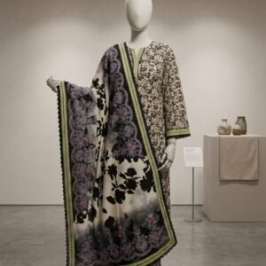 Midnight Jasmine – 3 Piece Printed Lawn Suit