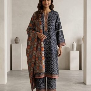 Terracotta Tale – 3 Piece Printed Lawn Suit