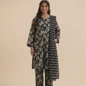 Ivory & Ink – 3 Piece Printed Lawn Suit