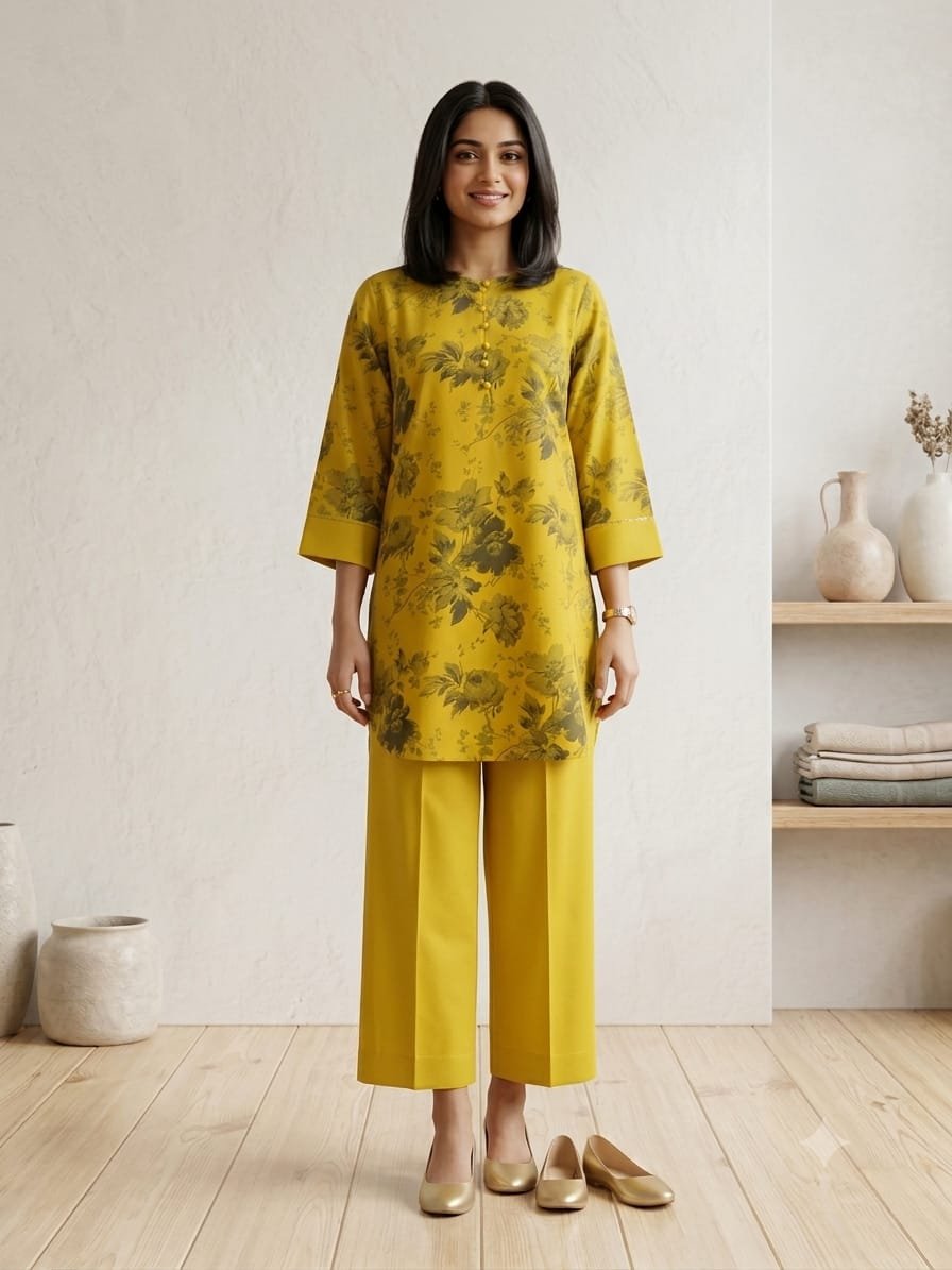 Amber Meadow – 2 Piece Printed Lawn Suit