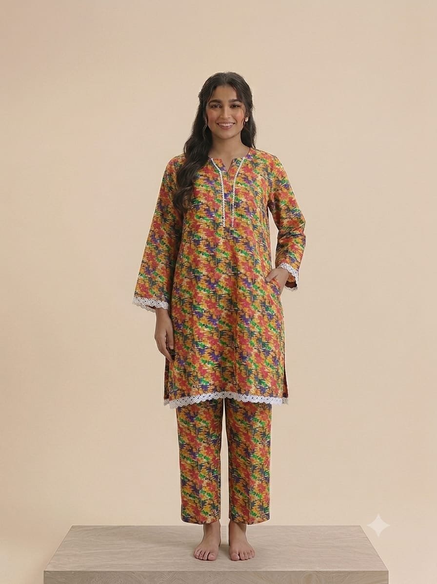 Copper Bloom – 2 Piece Printed Lawn Suit