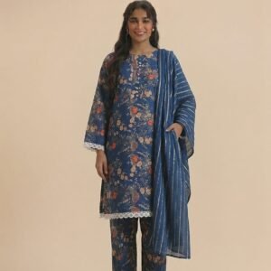 Harbor Sunset – 3 Piece Printed Lawn Suit