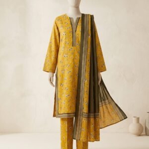 Honey Glow – 3 Piece Printed Lawn Suit