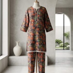 Russet Rose – 2 Piece Printed Lawn Suit