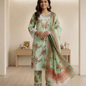 Meadow Mist – 3 Piece Printed Lawn Suit