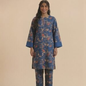 Steel Bloom – 2 Piece Printed Lawn Suit