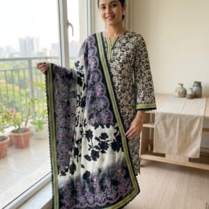Ink Blossom – 3 Piece Printed Lawn Suit