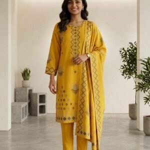 Amber Stripe – 3 Piece Printed Lawn Suit