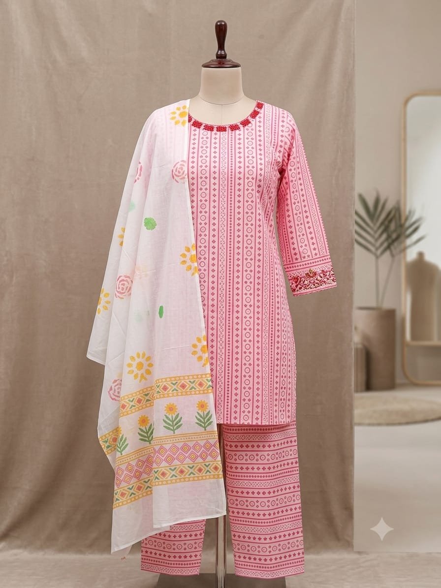 Rose Petal – 3 Piece Printed Lawn Suit