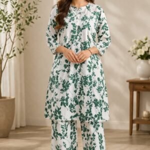 Botanical Silhouette Kurta Set