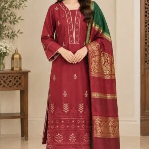 New Winter Collection - Premium Embroidered 3-Piece Suit by Zyra